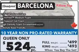 Surplus Furniture Barcelona Elite Medium Pillow Top Queen Set offer