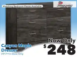 Surplus Furniture Canyon Maple Dresser offer