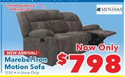 Surplus Furniture Maribel Iron Motion Sofa offer