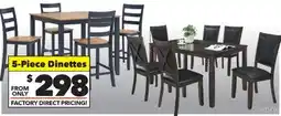 Surplus Furniture 5PC Dinettes offer
