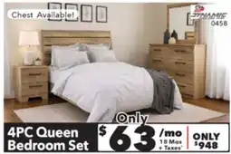 Surplus Furniture Weathered Oak 4PC Queen Bedroom Set offer
