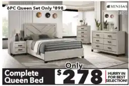 Surplus Furniture Bradley Dusty Grey Oak Queen Bed offer