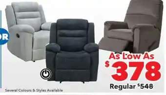 Surplus Furniture Recliner offer