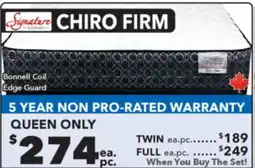 Surplus Furniture Chiro Firm Queen Mattress Set offer