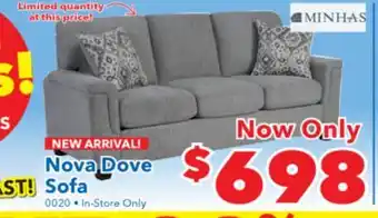 Surplus Furniture Nova Dove Sofa offer
