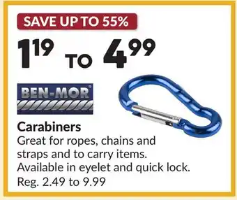 Princess Auto Carabiners offer