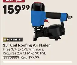 Princess Auto 15° Coil Roofing Air Nailer offer