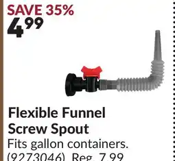 Princess Auto Flexible Funnel Screw Spout offer