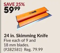 Princess Auto 24 in. Skimming Knife offer