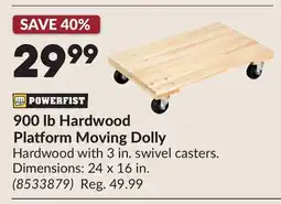 Princess Auto 900 lb Hardwood Platform Moving Dolly offer