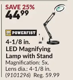 Princess Auto 4-1/8 in. LED Magnifying Lamp with Stand offer