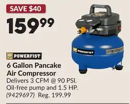 Princess Auto 6 Gallon Pancake Air Compressor offer