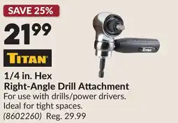 Princess Auto 1/4 in. Hex Right-Angle Drill Attachment offer