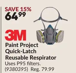 Princess Auto Paint Project Quick-Latch Reusable Respirator offer
