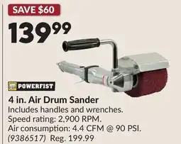 Princess Auto 4 in. Air Drum Sander offer