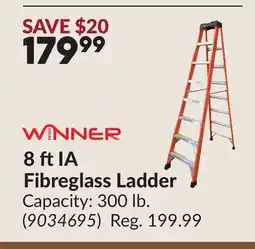Princess Auto 8 ft IA Fibreglass Ladder offer