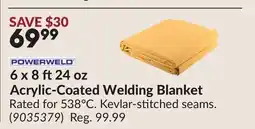 Princess Auto 6 x 8 ft24 oz Acrylic-Coated Welding Blanket offer