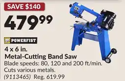 Princess Auto 4 x 6 in. Metal-Cutting Band Saw offer