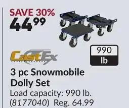 Princess Auto 3 pc Snowmobile Dolly Set offer