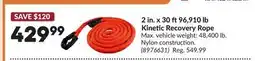 Princess Auto 2 in. x 30 ft96,910 lb Kinetic Recovery Rope offer