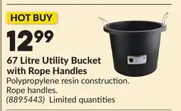 Princess Auto 67 Litre Utility Bucket with Rope Handles offer