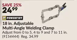Princess Auto 18 in. Adjustable Multi-Angle Welding Clamp offer
