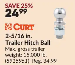 Princess Auto 2-5/16 in. Trailer Hitch Ball offer