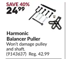 Princess Auto Harmonic Balancer Puller offer