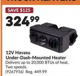 Princess Auto 12V Havasu Under-Dash-Mounted Heater offer