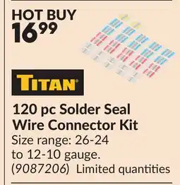 Princess Auto 120 pc Solder Seal Wire Connector Kit offer