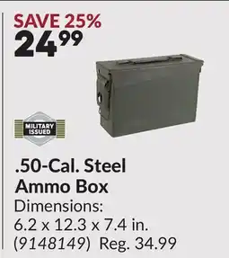 Princess Auto 50-Cal. Steel Ammo Box offer