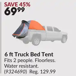 Princess Auto 6 ftTruck Bed Tent offer