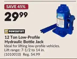 Princess Auto 12 Ton Low-Profile Hydraulic Bottle Jack offer