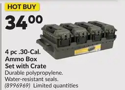 Princess Auto 4 pc .30-Cal. Ammo Box Set with Crate offer