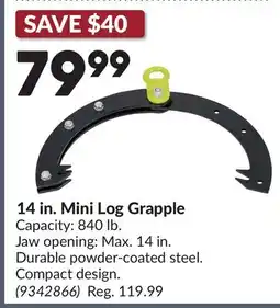 Princess Auto 14 in. Mini Log Grapple offer