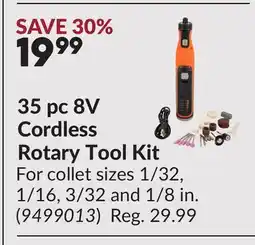 Princess Auto Cordless Rotary Tool Kit offer