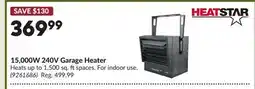 Princess Auto 15,000W 240V Garage Heater offer