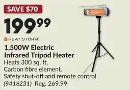 Princess Auto 1,500W Electric Infrared Tripod Heater offer