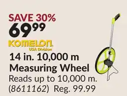 Princess Auto 14 in. 10,000 m Measuring Wheel offer