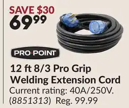 Princess Auto 12 ft8/3 Pro Grip Welding Extension Cord offer