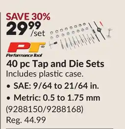 Princess Auto 40 pc Tap and Die Sets offer