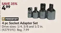Princess Auto 4 pc Socket Adapter Set offer