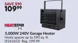 Princess Auto 5,000W 240V Garage Heater offer