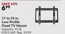 Princess Auto 17 to 55 in. Low-Profile Fixed TV Mount offer