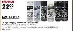 Princess Auto 2K Epoxy Spray Primers or Spray Paints offer