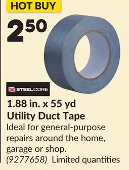 Princess Auto 1.88 in. x 55 yd Utility Duct Tape offer