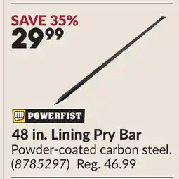 Princess Auto 48 in. Lining Pry Bar offer