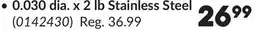 Princess Auto 0.030 dia. x 2 lb Stainless Steel Welding Wire offer