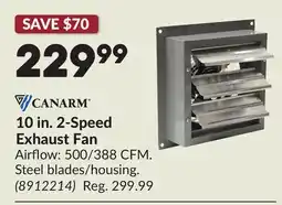 Princess Auto 10 in. 2-Speed Exhaust Fan offer