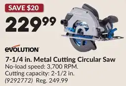 Princess Auto 7-1/4 in. Metal Cutting Circular Saw offer